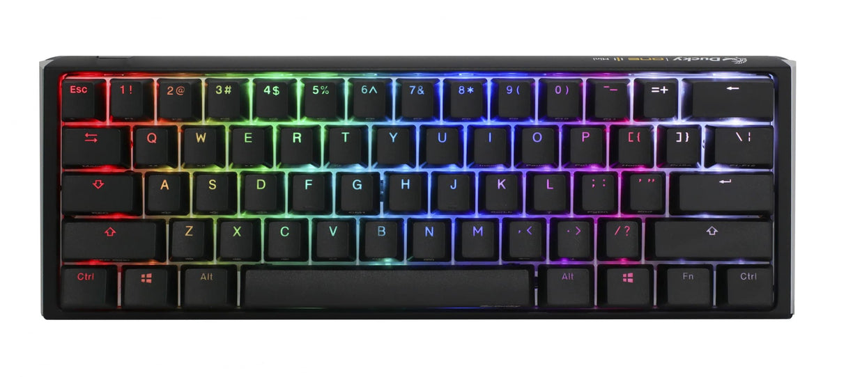 Ducky One 3 – klassisches Schwarz/Weiß Nordic – Mini 60 % – Kirschbraun