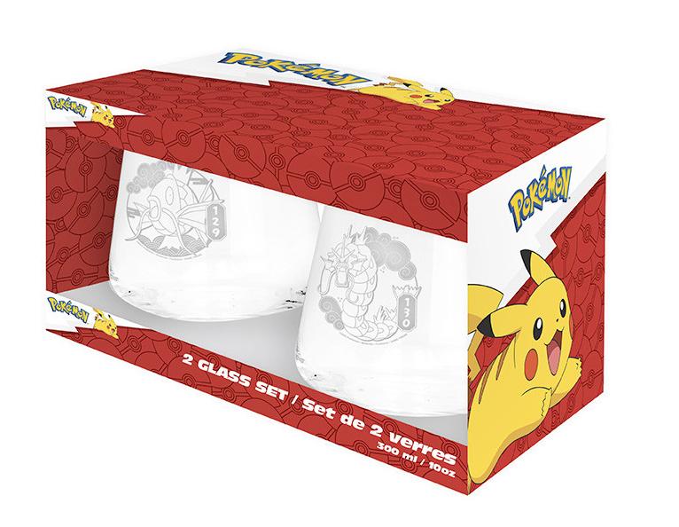 Pokemon 2 Glass Set - Magikarp & Gyarados Europe - 30cl Abysse