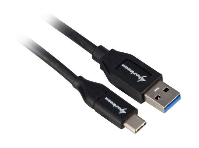 Sort Sharkoon USB-A til USB-C kabel