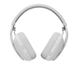 Logitech - Zone Vibe 100 Lightweight Wireless Over Ear Headphones - Noise Canceling Microphone - OFF WHITE