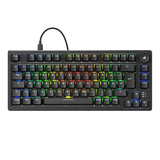 Sharkoon SKILLER SGK25 mekanisk tastatur – Huano Red, sort, tysk QWERTZ – billede 3