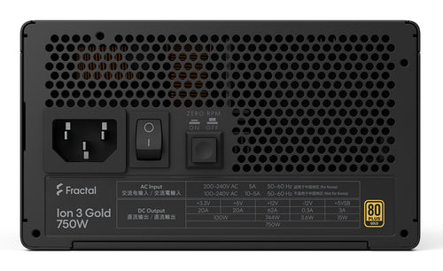 750W Fractal Design Ion 3 Gold Black Fractal design