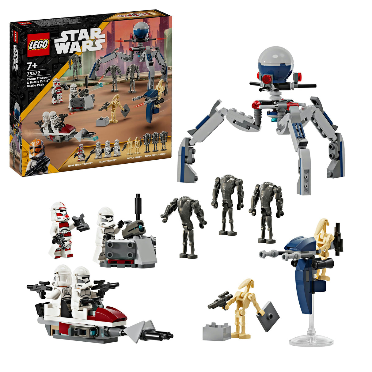 LEGO Star Wars - Clone Trooper™ & Battle Droid™ Battle Pa (75372) LEGO