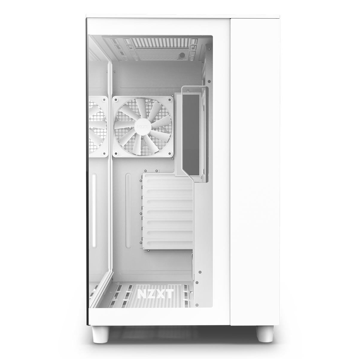 NZXT H9 Flow Weißes Zweikammer-Mid-Tower-Gehäuse 