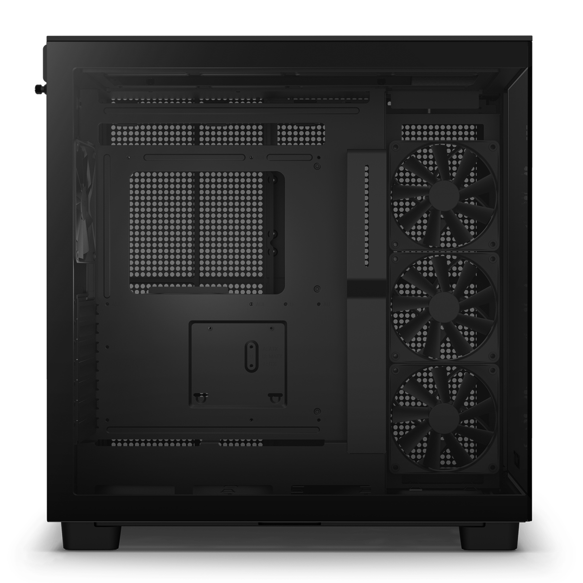 NZXT H9 Flow Schwarzes Zweikammer-Mid-Tower-Gehäuse 