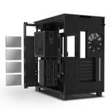 NZXT H9 Flow Schwarzes Zweikammer-Mid-Tower-Gehäuse 