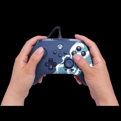 PowerA Advantage kablet controller – Aqua Wave – Xbox/PC – i brug