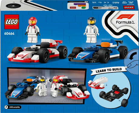 LEGO 60464 City F1 Williams Racing and Haas F1 Racing Cars LEGO