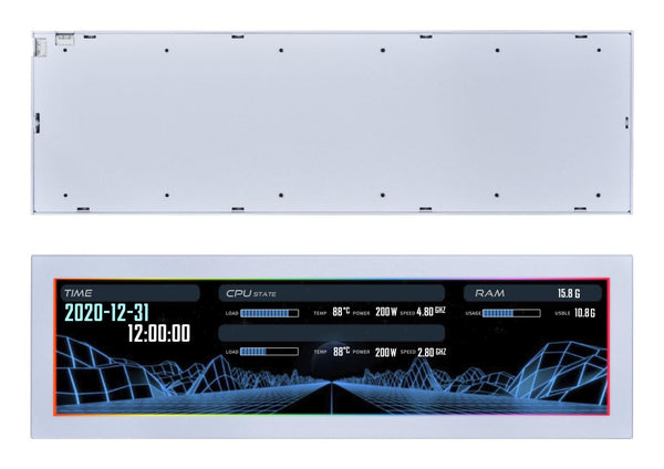 Lian Li 8.8" Universal Screen, Hvid