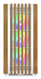 Sharkoon Rebel C70G RGB White Wood Front Tempered Glass 4x 120mm ARGB PWM Fans USB-C ATX Gaming PC Case Sharkoon