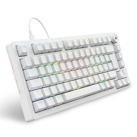 Sharkoon SKILLER SGK25 (white, DE layout, Huano Red) Sharkoon
