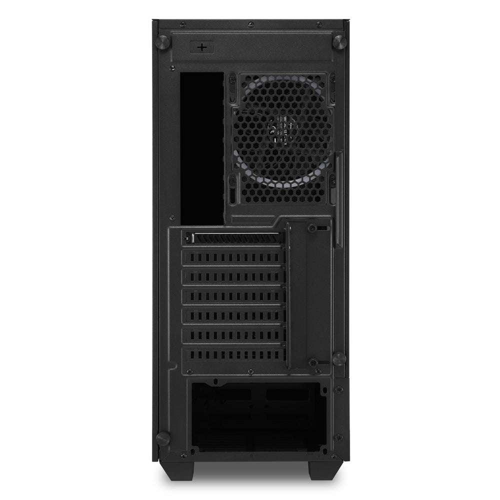 Sharkoon RGB LIT 200 tower case (black, front and side panel of tempered glass) Sharkoon