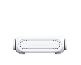 Hvid ASUS RT-BE58 Go rejserouter – forfra med foldede antenner