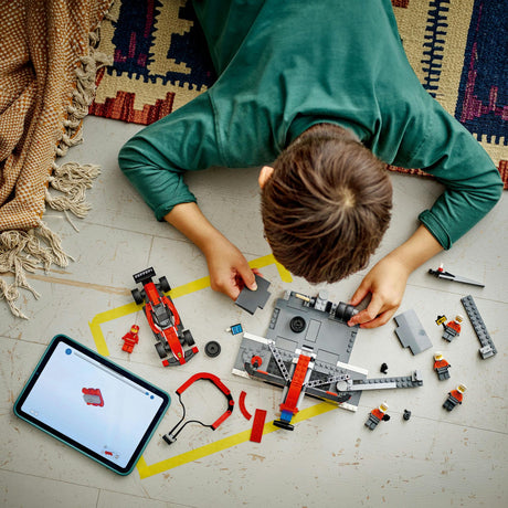 LEGO 60443 City F1 Pit Stop with Pit Crew and Ferrari Racer, Construction Toy LEGO