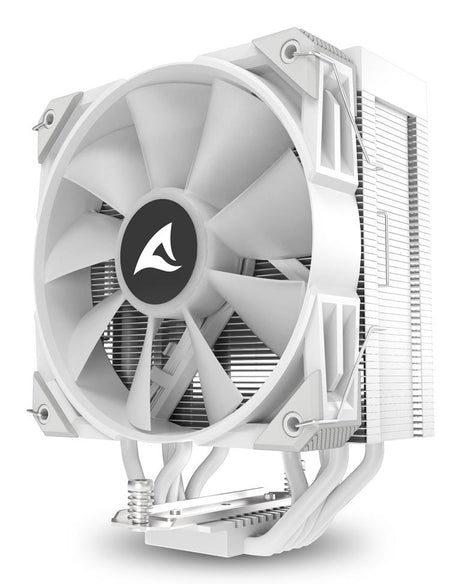Sharkoon A50 RGB CPU-køler – hvid, 5 heatpipes, 120 mm PWM – billede 5