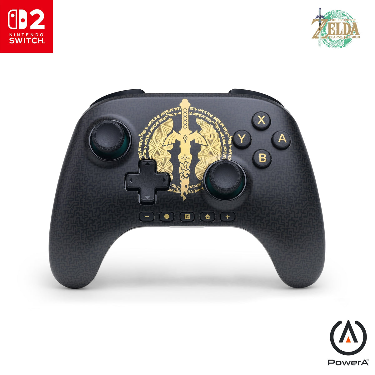 PowerA Advantage Wireless Switch 2 Decayed Master Sword – Zelda-controller forfra