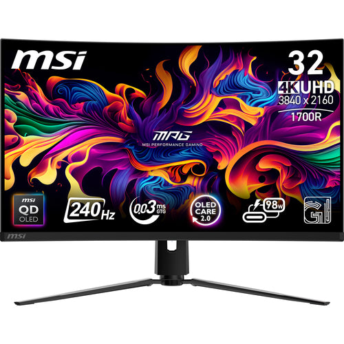 MSI MPG 321CURXDE QD-OLED – buet skærm