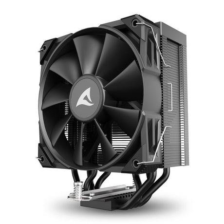 Sharkoon A40 Black 220W TDP 4-Heatpipe 120mm PWM FDB CPU Air Cooler Sharkoon