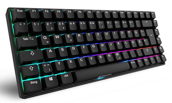 Sharkoon SKILLER SGK50 S3 PBT tastatur – sort, DE, Gateron Yellow