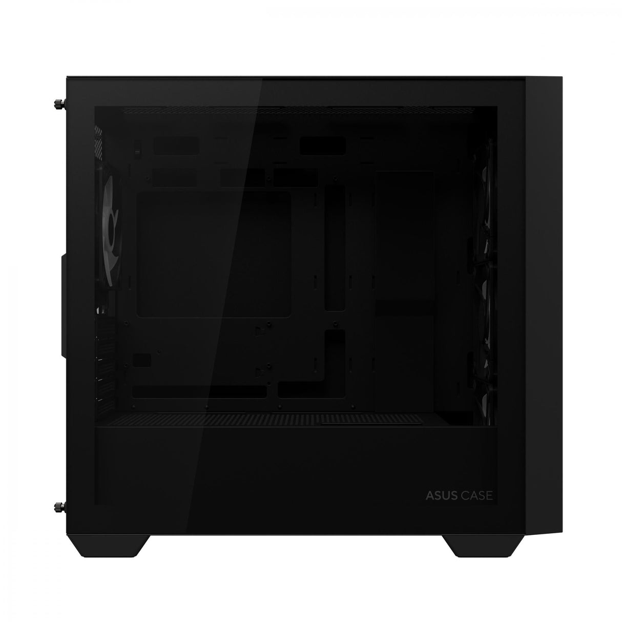 ASUS A21 PLUS mATX Case with 4 Pre-installed ARGB Fans, BTF support - Black ASUS