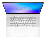 ASUS ROG Zephyrus G16 GU606AP-TB039W – taster og arbejdsflade set ovenfra; tastaturlayout illustrativt
