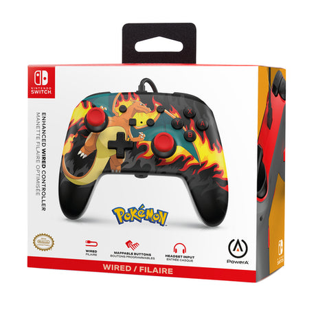 PowerA Enhanced Wired Controller – Charizard Firestorm – Switch – produktbillede 10