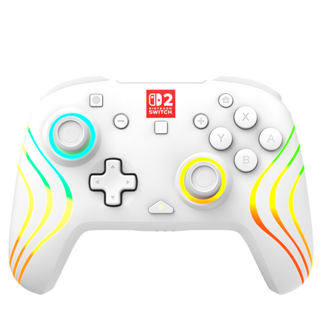 Turtle Beach Afterglow Wave Wireless – Switch-controller – Hvid – hvid controller med RGB-lyslinjer