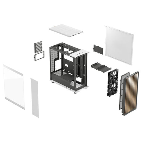 Midi Fractal Design North Chalk White Window Clear Fractal design