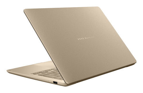 ASUS Zenbook 14 UX3480QA-U1157W – set bagfra; layout på billedet er illustrativt