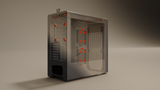 HAVN BF 360 – Black Mid Tower kabinet med høj airflow og minimalistisk design HAVN