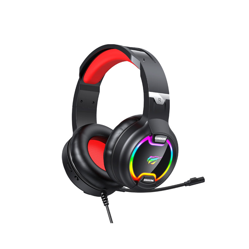 Gaming headphones Havit GAMENOTE H2233D RGB (black&red) Havit