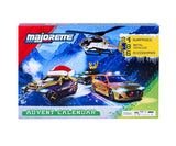 Majorette Mountain Rescue julekalender – 24 låger – kalender og viste indholdsdele