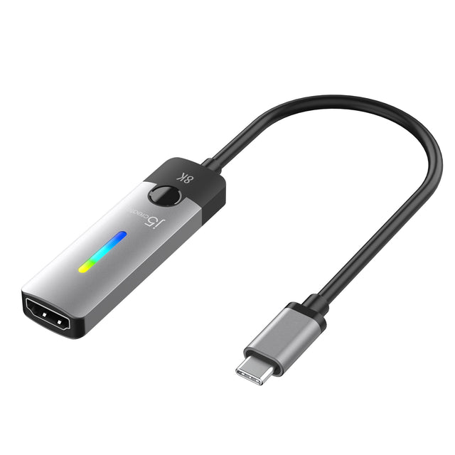 j5create USB-C til HDMI 2.1 – 8K-skærmadapter – Adapter med kabel