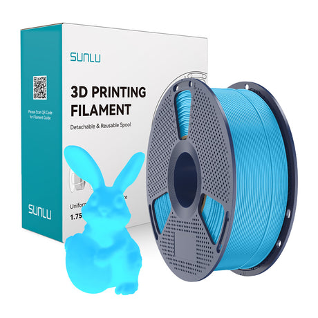 Sunlu PLA Glow-in-the-Dark filament – blå, 1,75 mm, 1 kg