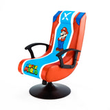X-ROCKER: Super Mario 2.1 Audio Pedestal Chair - Red/Blue X-Rocker