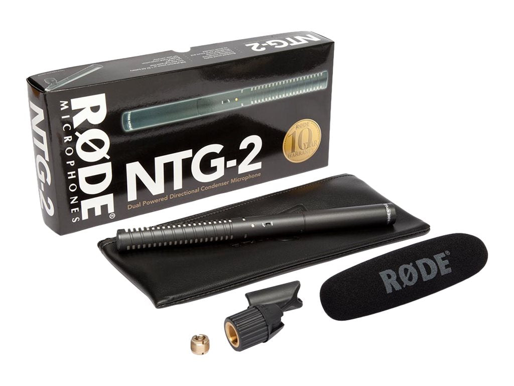 RØDE NTG-2 Mikrofon Kabling -36dBV/Pascal Sort