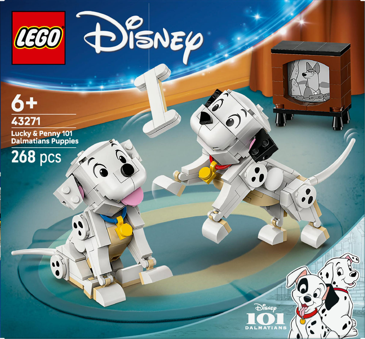 LEGO 43271 Disney Classic Puppies Lucky and Penny from 101 Dalmatians LEGO