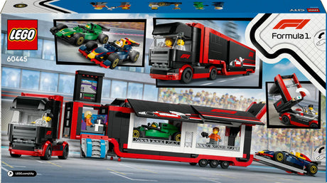 LEGO 60445 City F1 Transporter with RB20 & AMR24 F1 Racing Cars LEGO