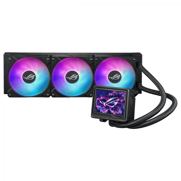 ASUS ROG RYUJIN III 360 ARBG EXTREME AiO-Flüssigkeitskühler mit 3,5"-LCD-Display, Asetek Emma Gen8 V2 Pumpe und magnetischen ROG ARGB-Lüftern
