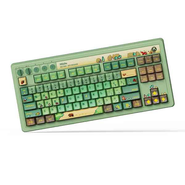 8BitDo Retro 87 mekanisk tastatur – Forest Wonder – US ANSI