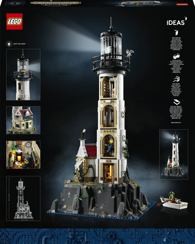 LEGO Ideas 21335 – Motoriseret fyrtårn – æskens bagside