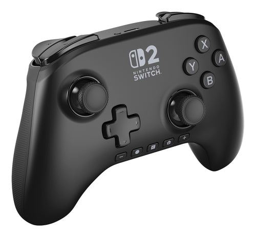PowerA Advantage Wireless Controller Nintendo Switch 2 Sort – Controller skråt forfra