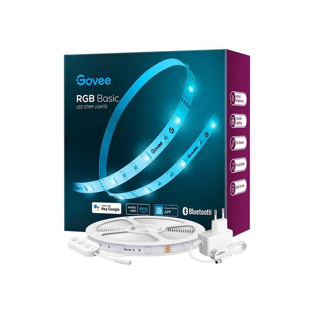 Govee - RGB Smart Wi-Fi + Bluetooth LED Strip Lights (5m) Govee