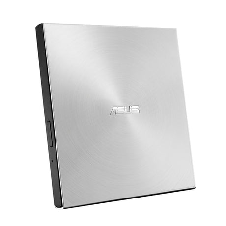 ASUS ZenDrive U8M i sølv med udløserknap på diskbakkens front