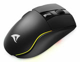 Sharkoon SKILLER SGM50W Black 6400 DPI ATG4090 RGB 2.4GHz Wireless 70h Battery Charging Dock Gaming Mouse Sharkoon