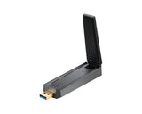 MSI AX1800 – Wi-Fi 6 USB-adapter med holder – sideprofil med antenne