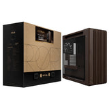 ASUS ProArt PA602 Wood Edition Retro Brown - Tempered Glass Panel – vist i en samlet opsætning