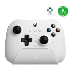 8BitDo Ultimate 3-mode Controller Xbox/PC Hvid – Hvid Ultimate 3-mode controller med ladestation