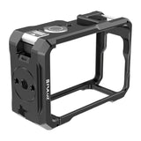 Puluz PU1074B metalramme med cold shoe til DJI Osmo Action 6
