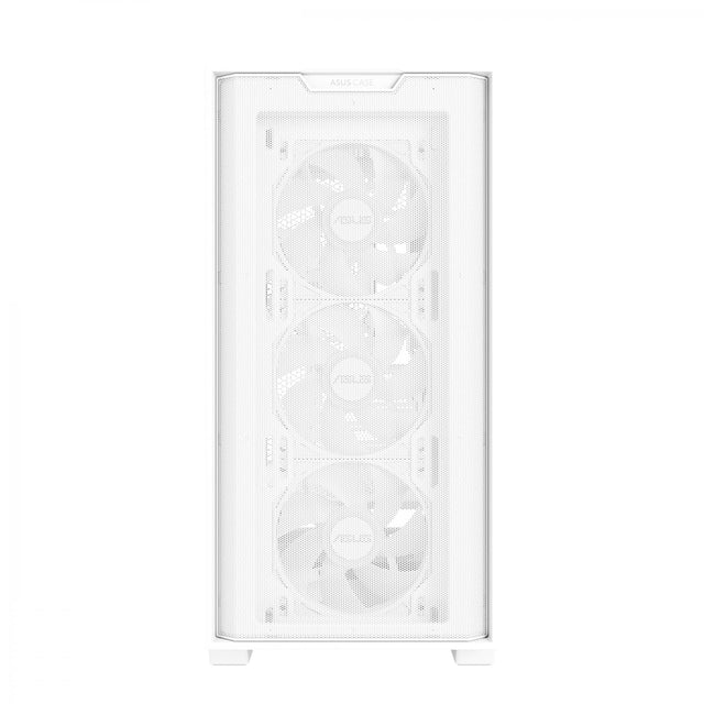 ASUS A21 PLUS mATX Case with 4 Pre-installed ARGB Fans, BTF support - White ASUS